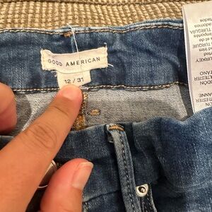 Good American skinny crop jeans